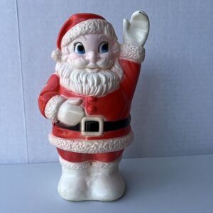 60s vintage Santa Claus Sanitoy INC N.Y. N.Y. U.S.A. 8.5" Working Squeaky Toy